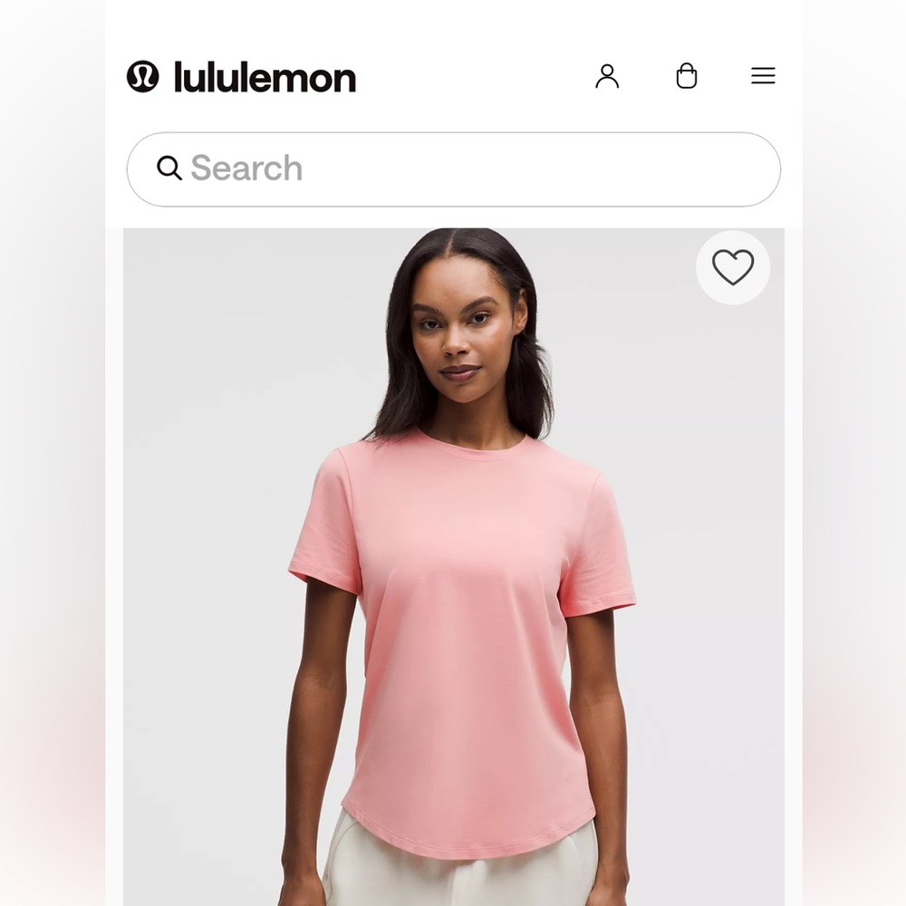 lululemon athletica Pink Short Sleeve Crew Tee - TAGS On